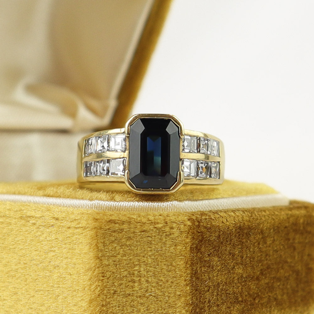 Anello Zaffiro australiano cod. 6187