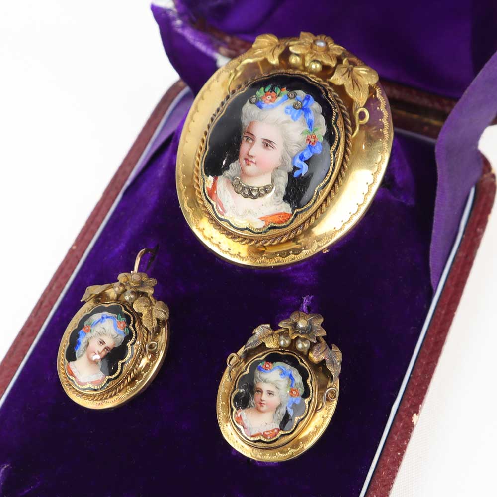Parure antica fine anni 800 cod. 7614/15