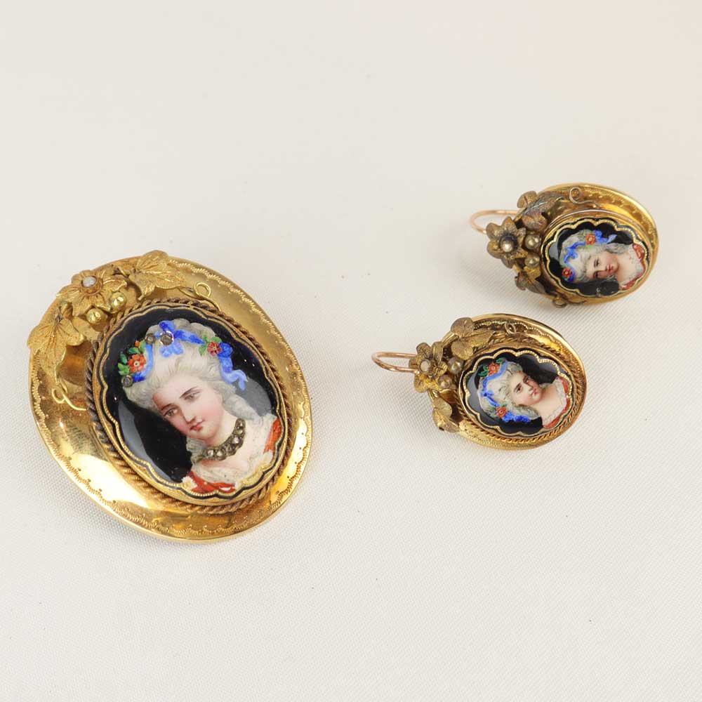 Parure antica fine anni 800 cod. 7614/15