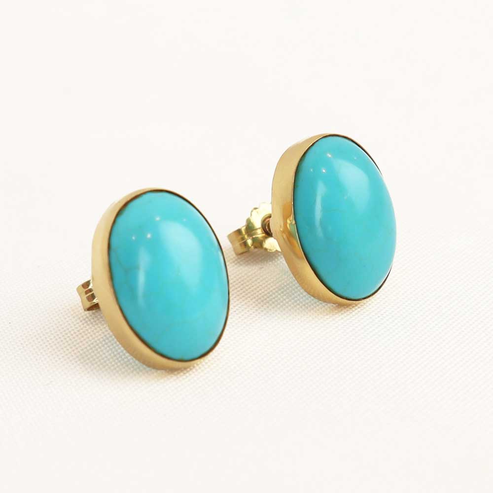 Orecchini turchese cod. 7625 - Oro Tesori