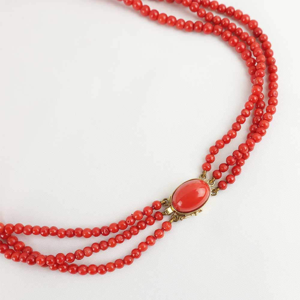 Collana corallo cod 7165