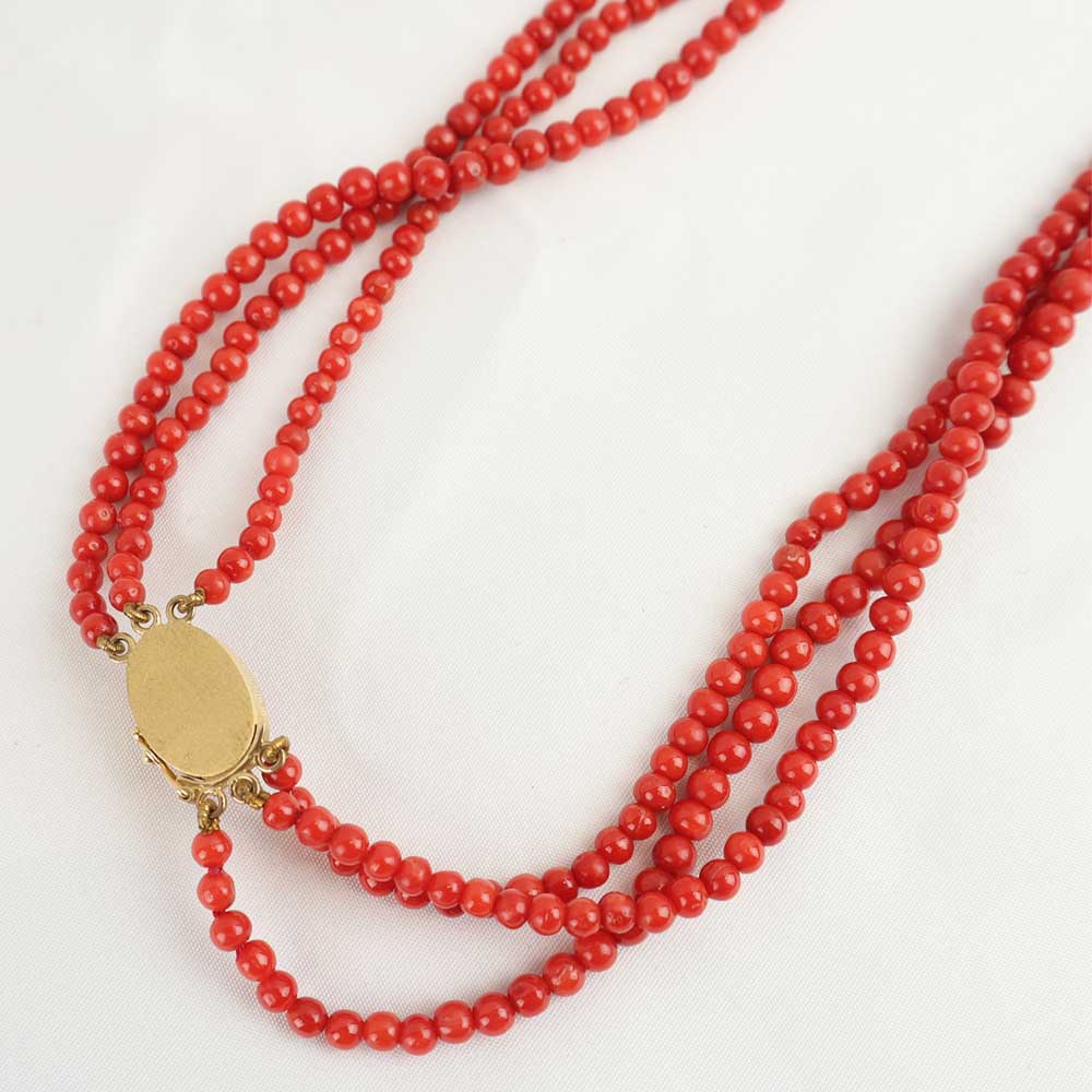 Collana corallo cod 7165