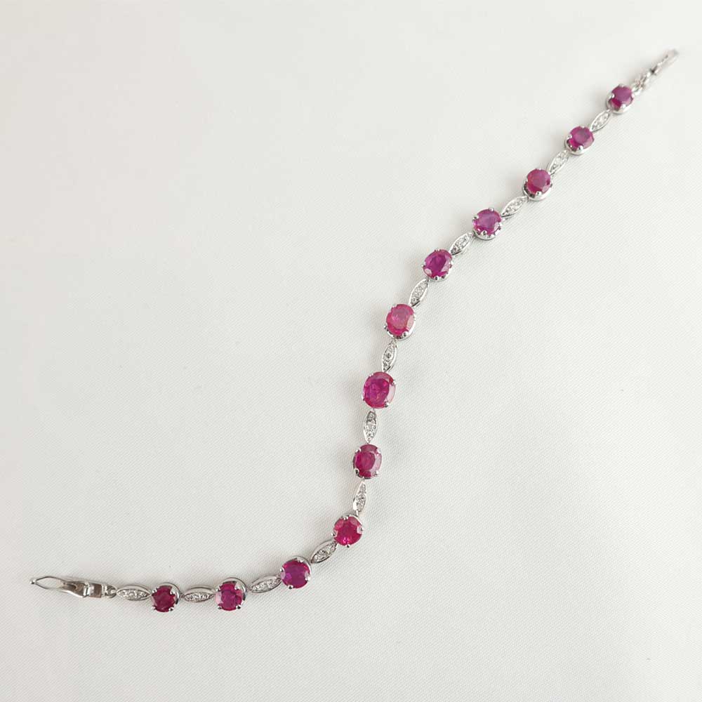 Bracciale rubini e diamanti cod. 7150