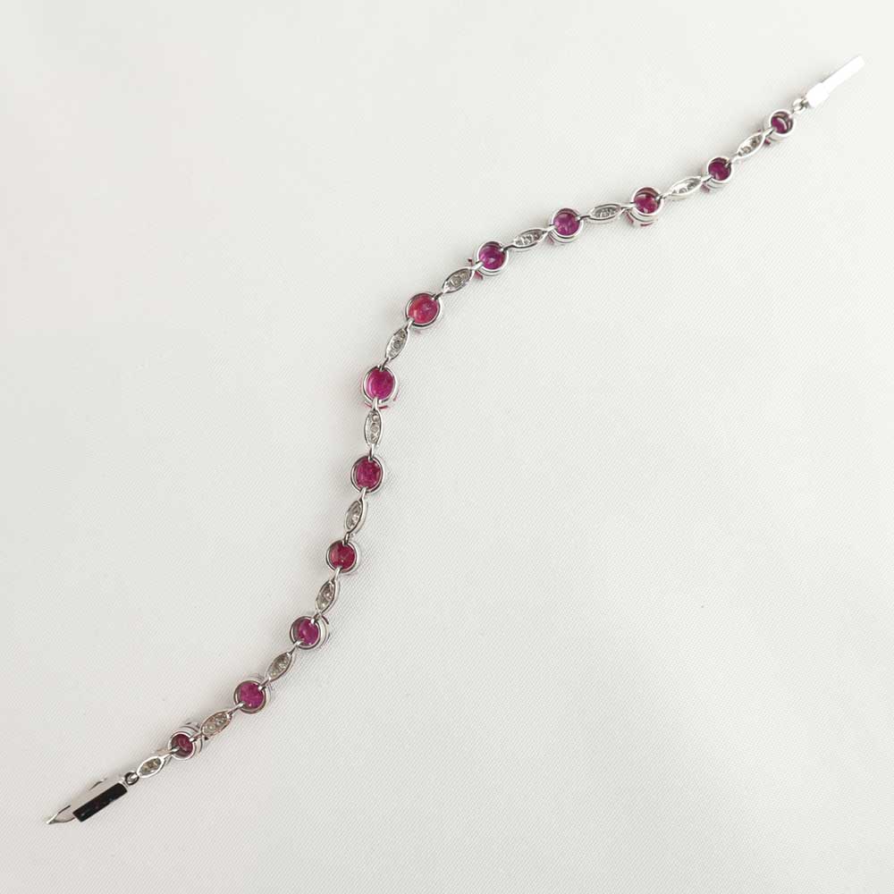 Bracciale rubini e diamanti cod. 7150