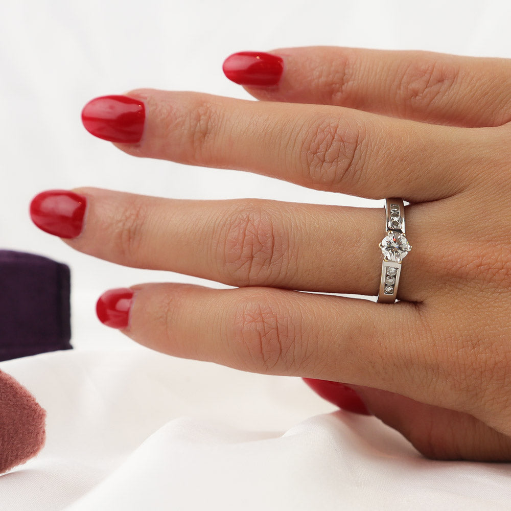 Anello solitario cod. 6536