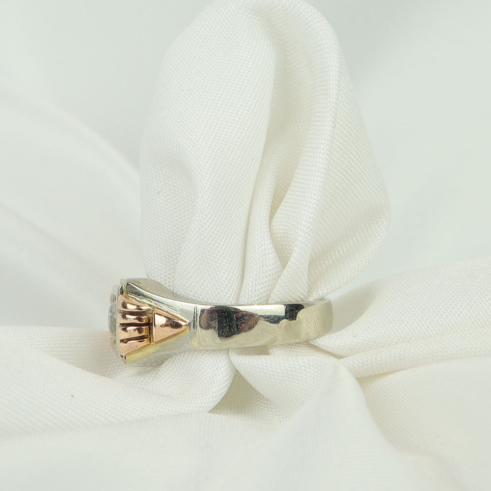 Anello oro rosa e diamante cod. 5413