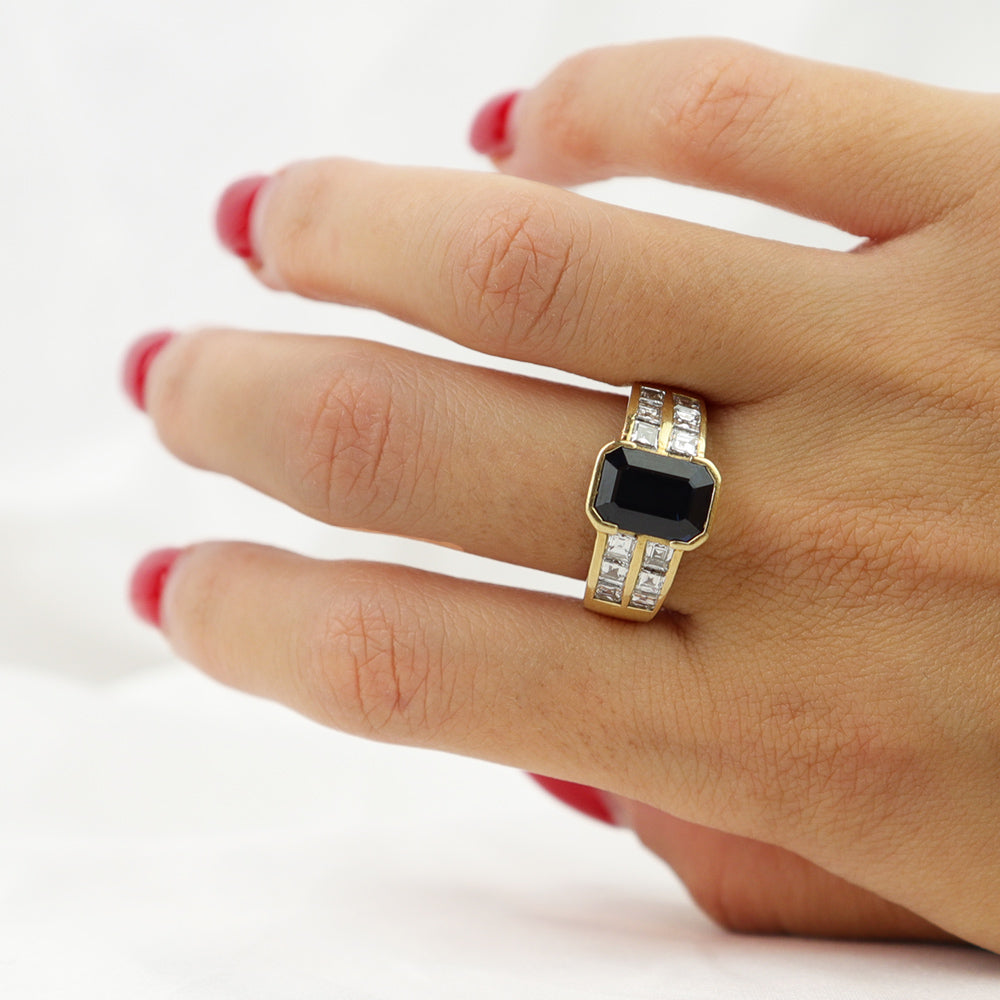 Anello Zaffiro australiano cod. 6187