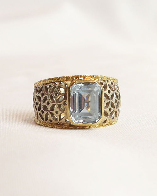 Anello acquamarina cod. 004