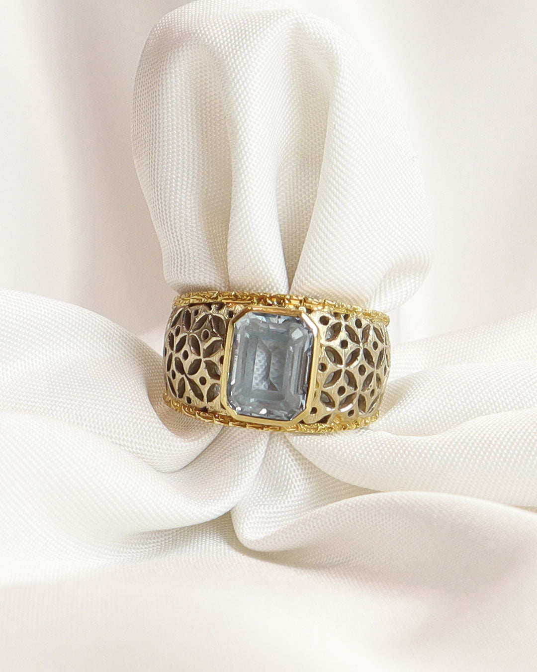 Anello acquamarina cod. 004