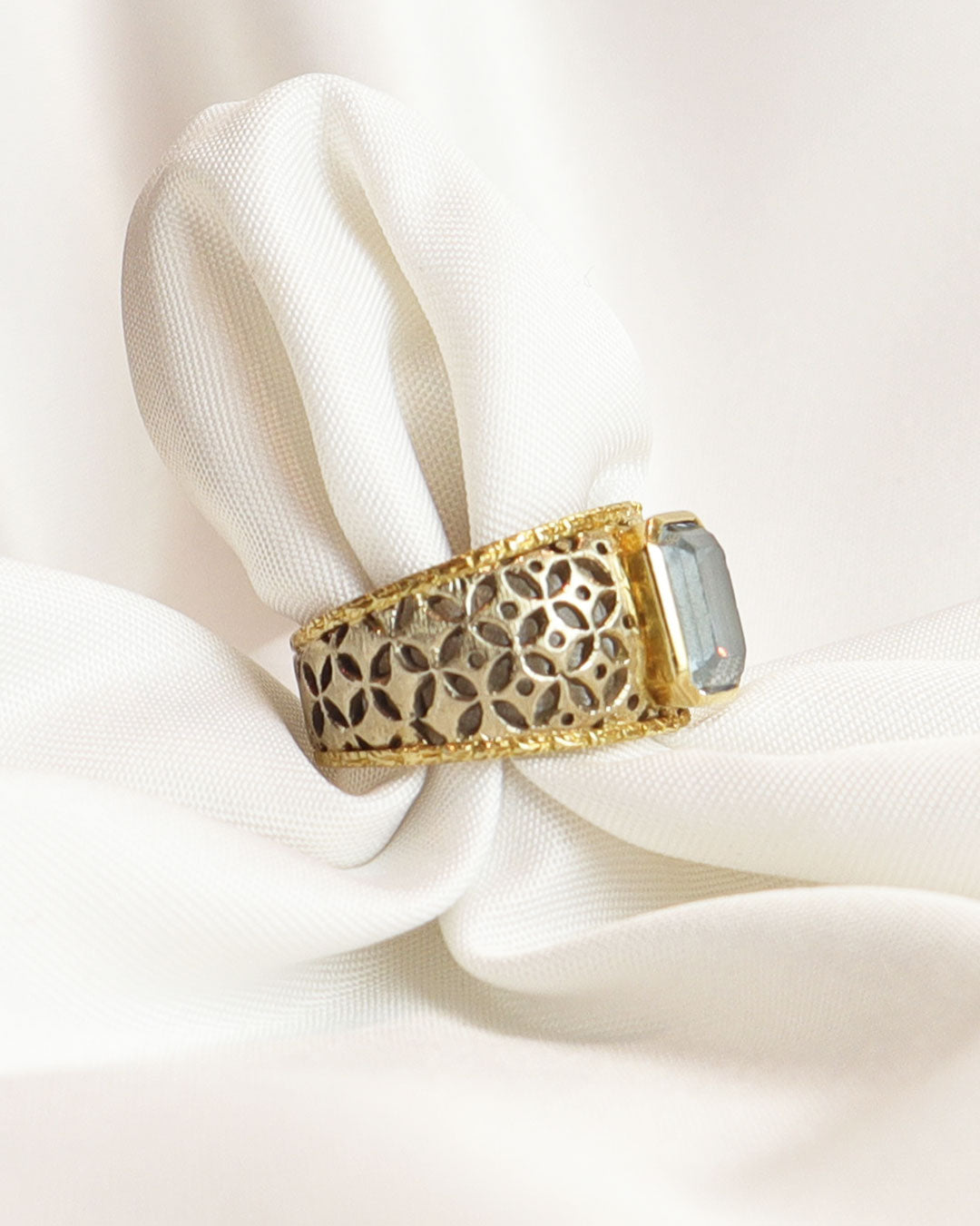 Anello acquamarina cod. 004