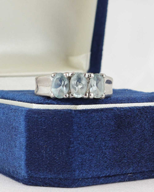 Anello acqua marina cod. 7838