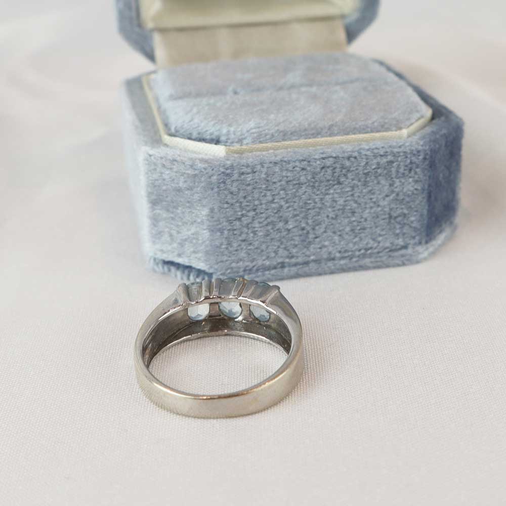 Anello acqua marina cod. 7838