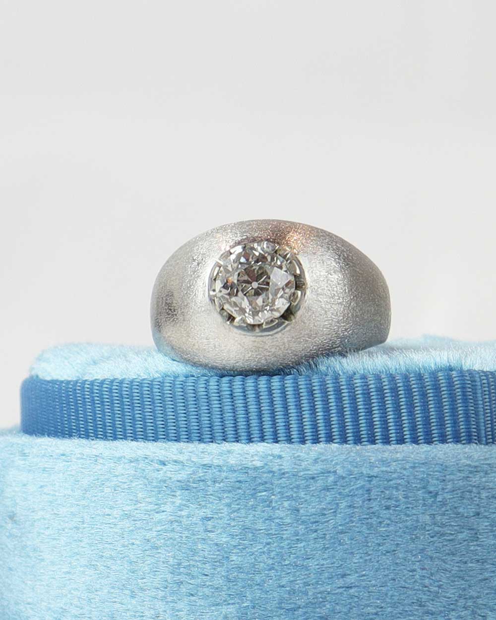 Anello da mignolo con diamante cod. 7851