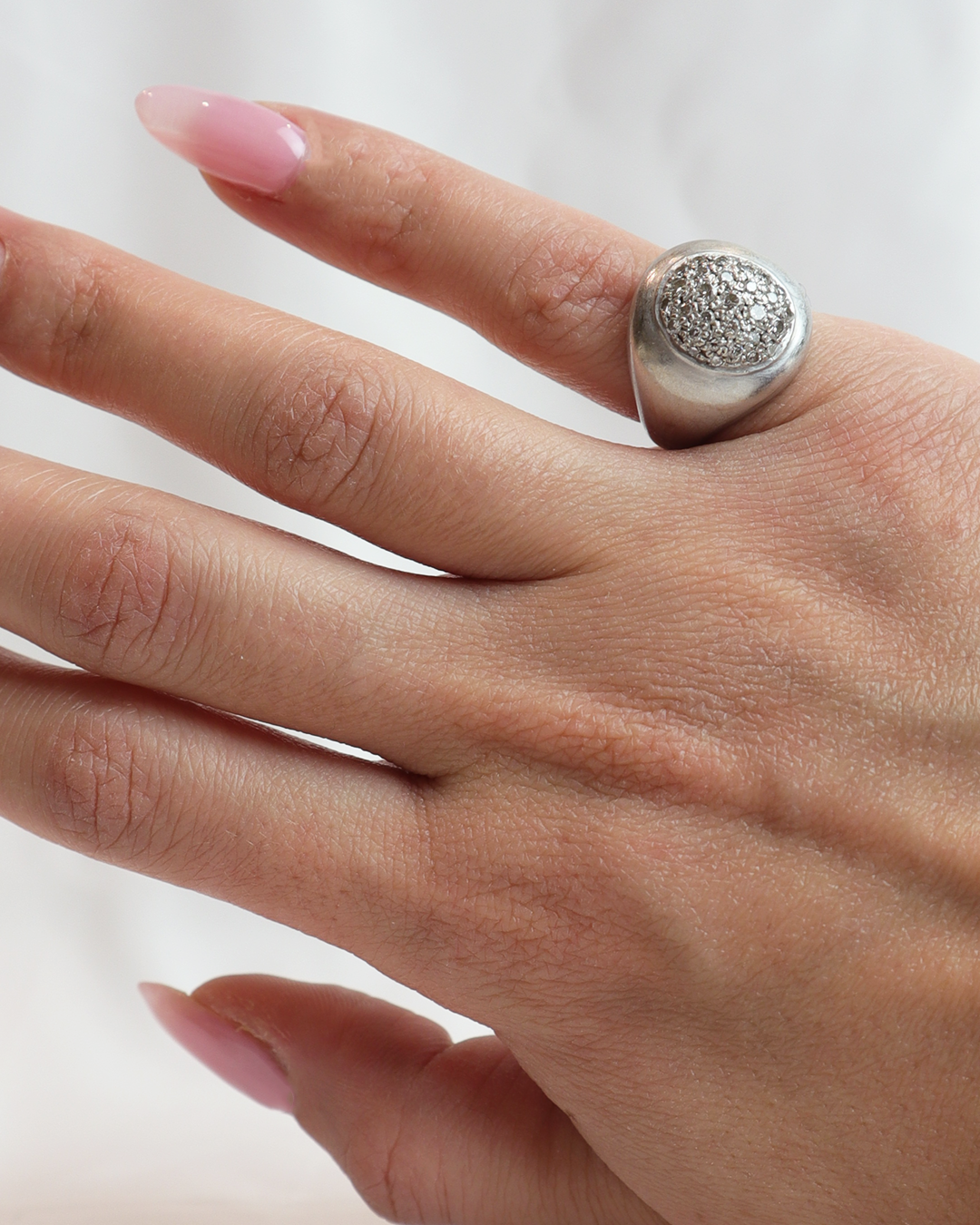 Anello da mignolo oro e diamanti cod. 8039