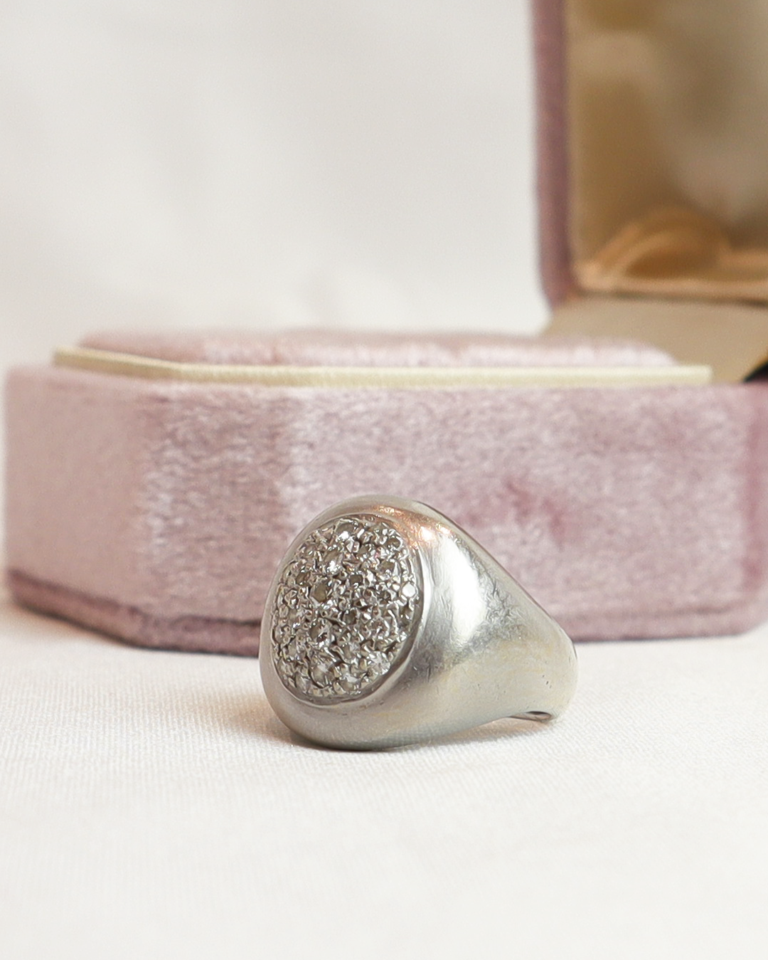 Anello da mignolo oro e diamanti cod. 8039