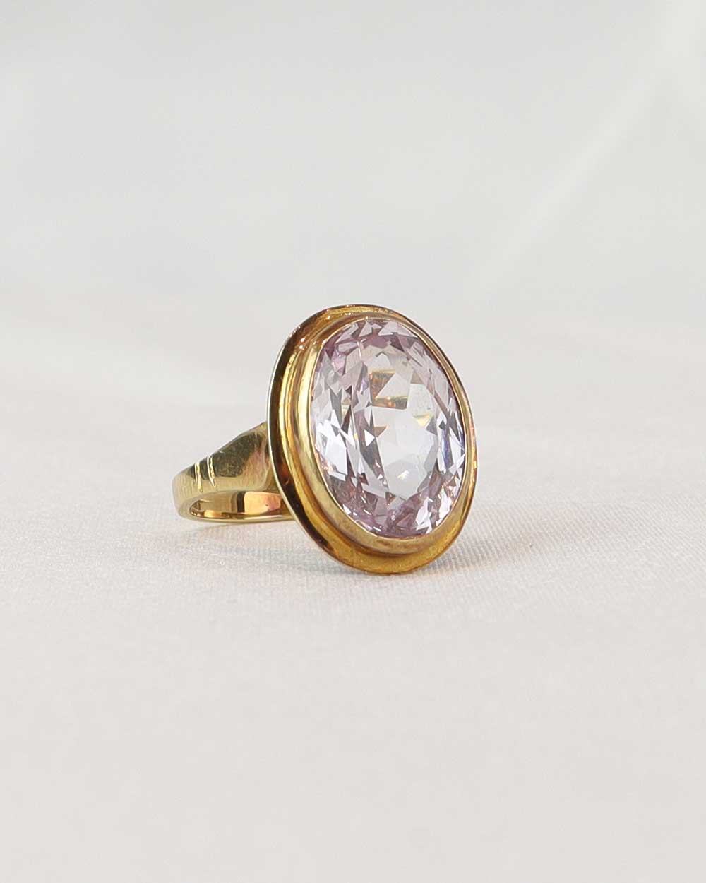 Anello oro e ametista cod. 7862