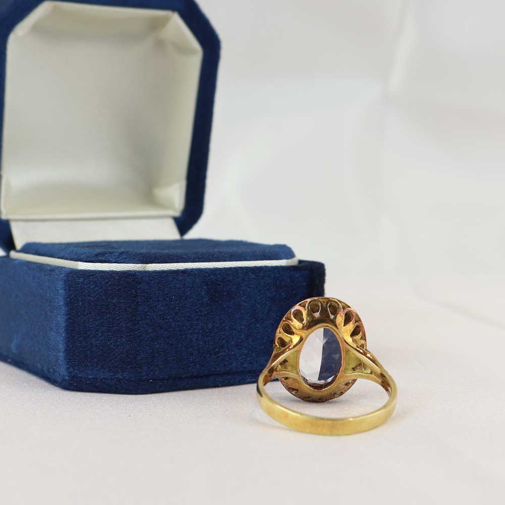 Anello oro e ametista cod. 7862