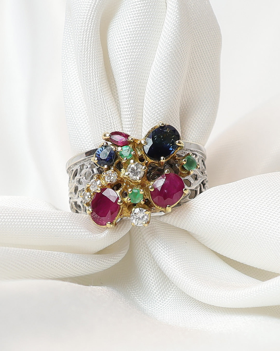 Anello pietre colore cod. 8209