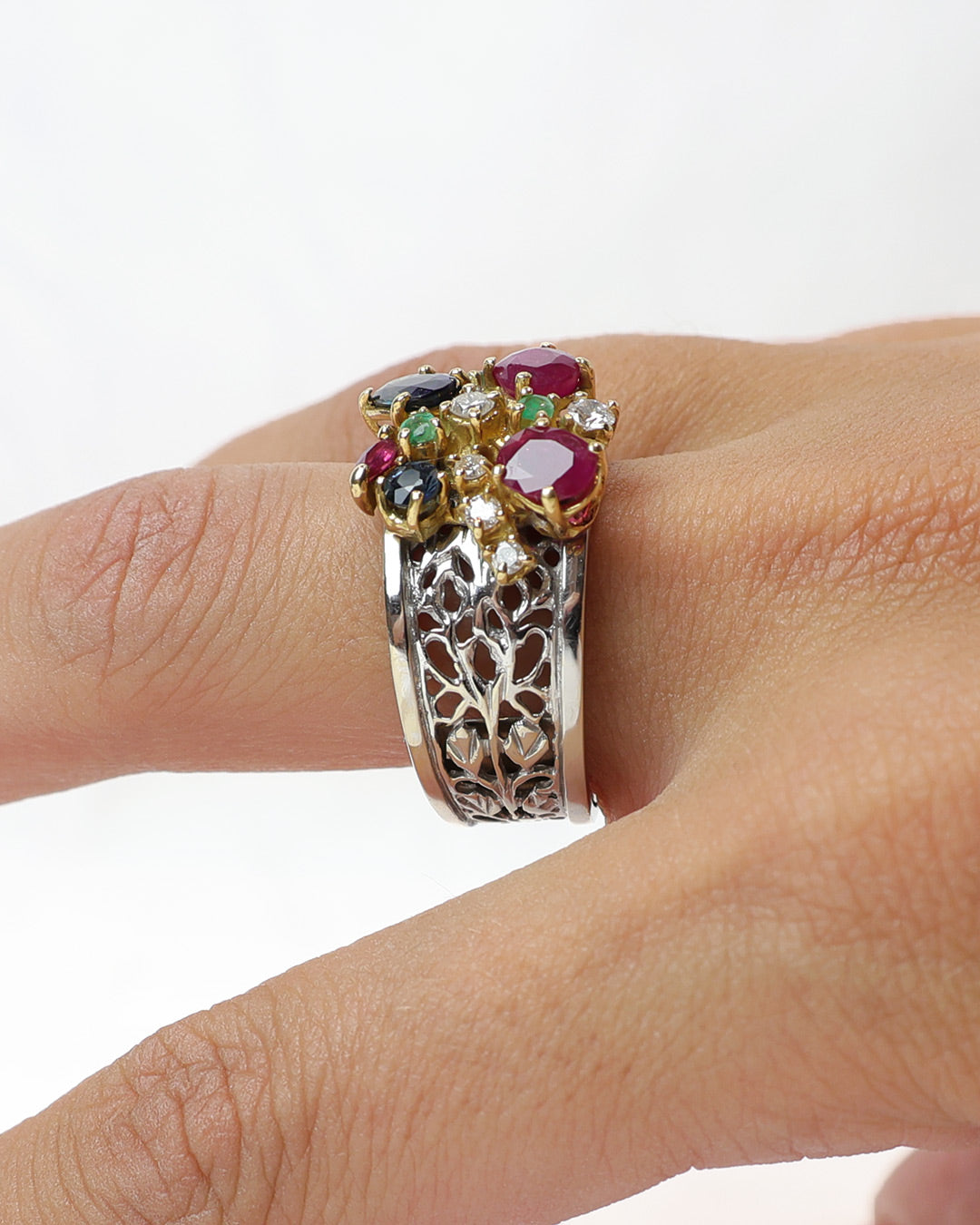 Anello pietre colore cod. 8209
