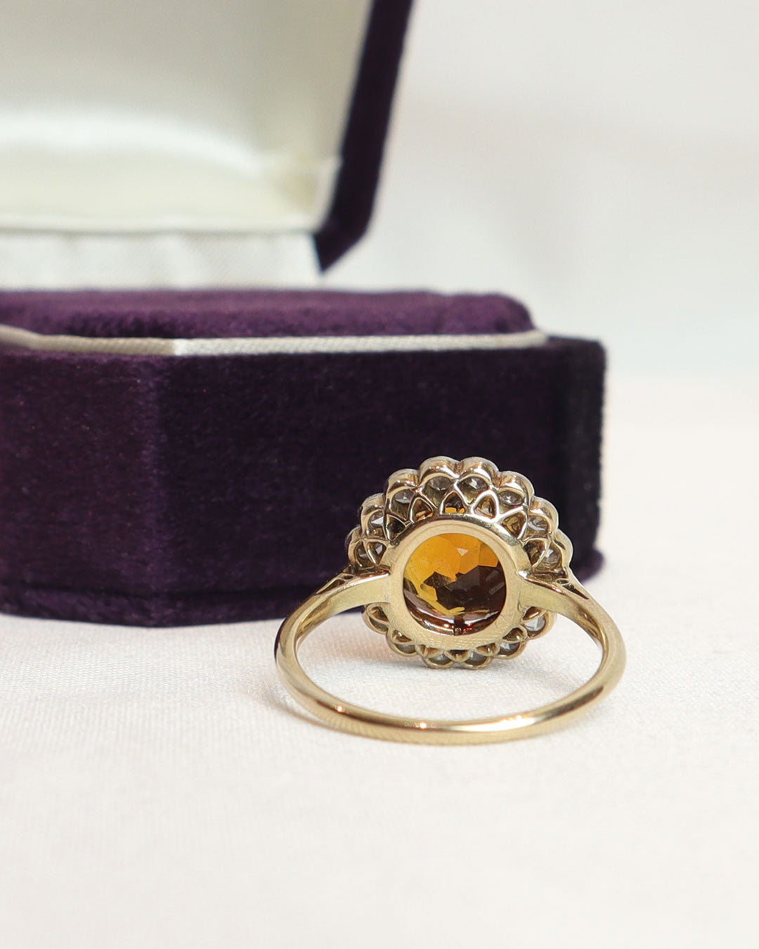 Anello quarzo e diamanti cod. 7978