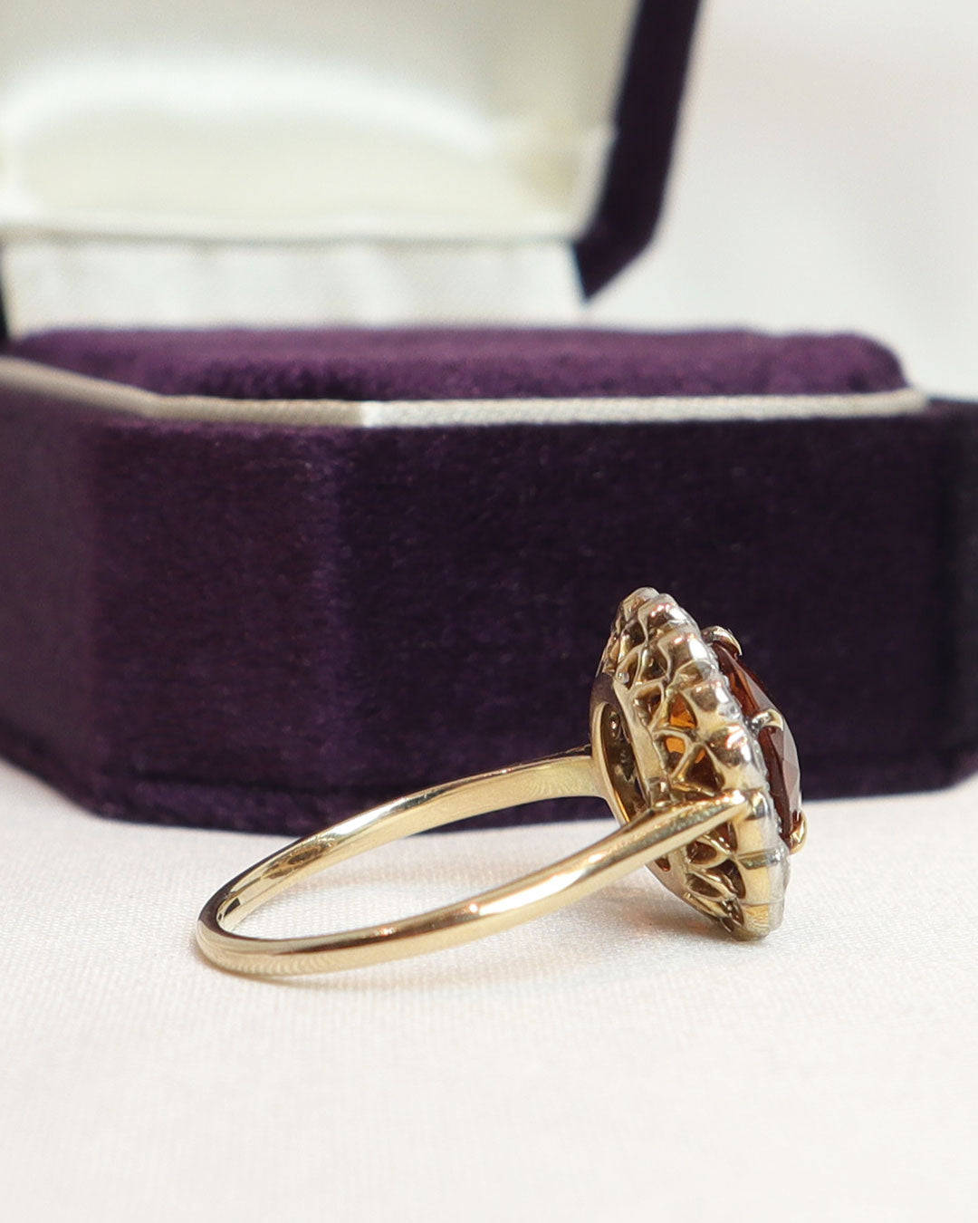 Anello quarzo e diamanti cod. 7978