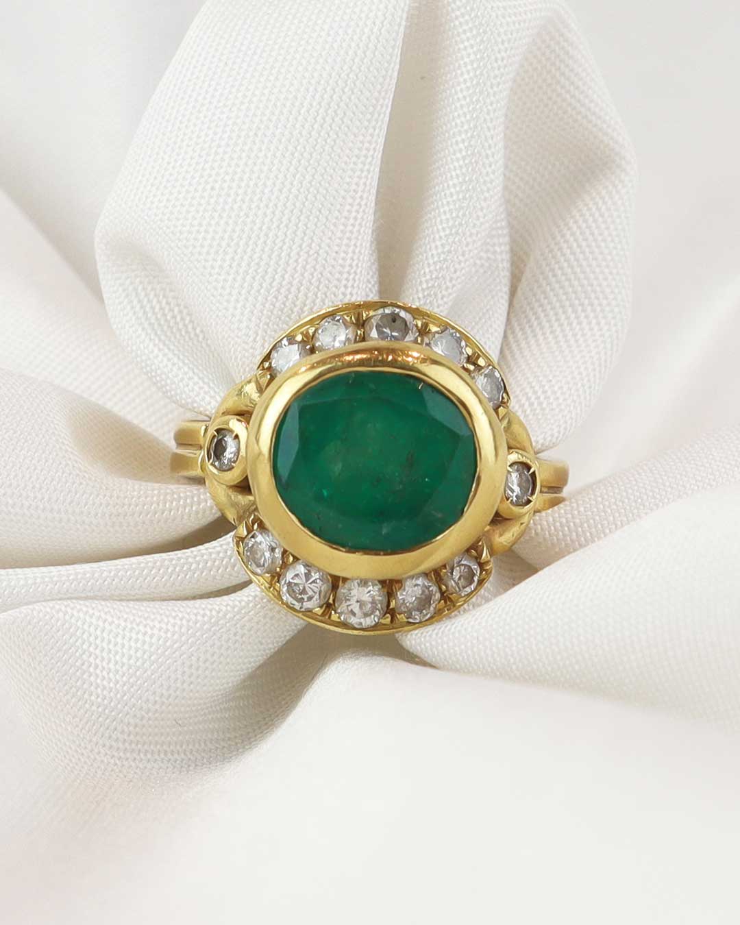 Anello smeraldo colombiano cod. 7866