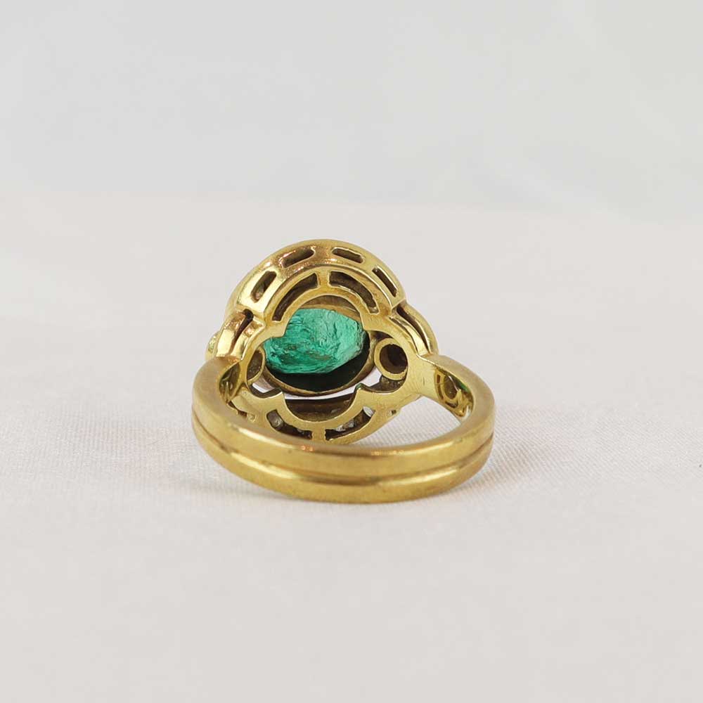 Anello smeraldo colombiano cod. 7866