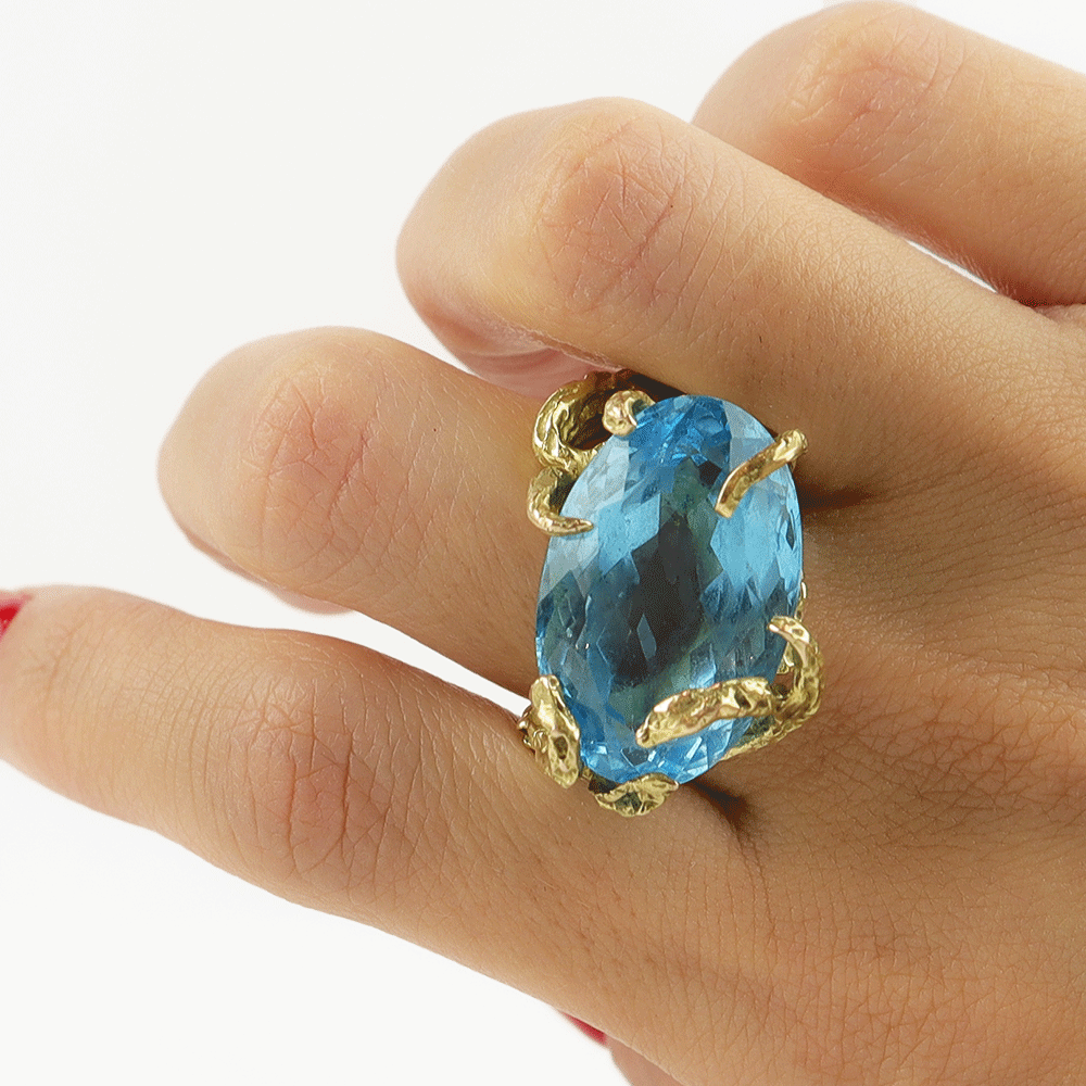 Anello topazio cod. 6935