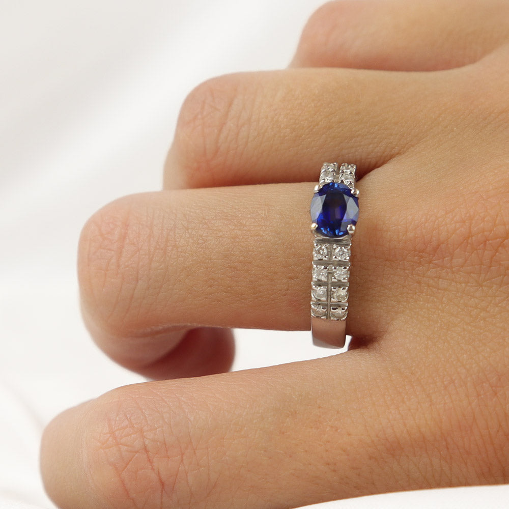 Anello zaffiro cod. 6657