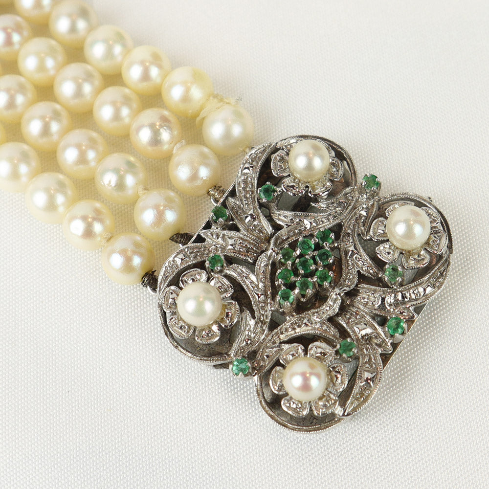 Bracciale anni ''50 con perle cod. 6738