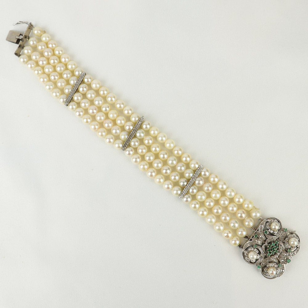 Bracciale anni ''50 con perle cod. 6738