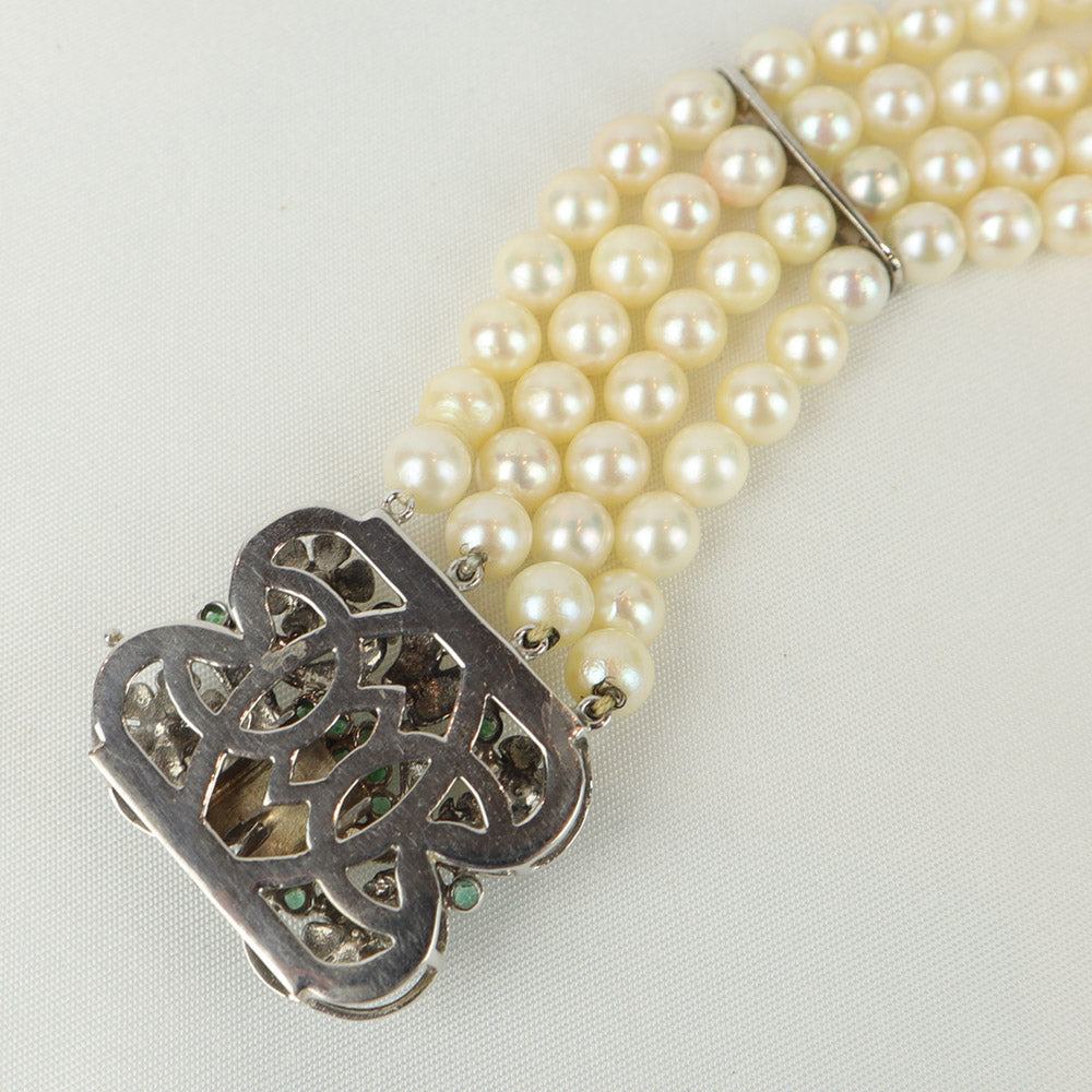 Bracciale anni ''50 con perle cod. 6738