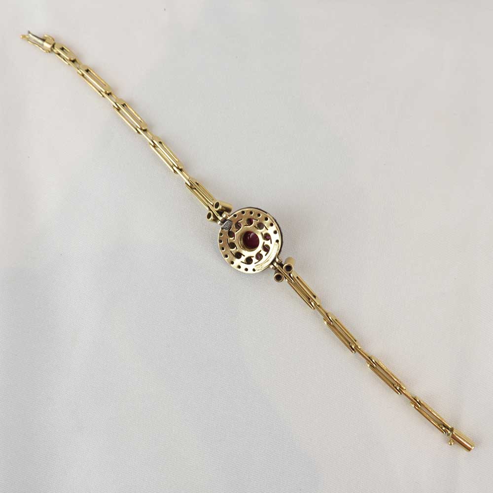Bracciale diamanti e rubini cod. 7817