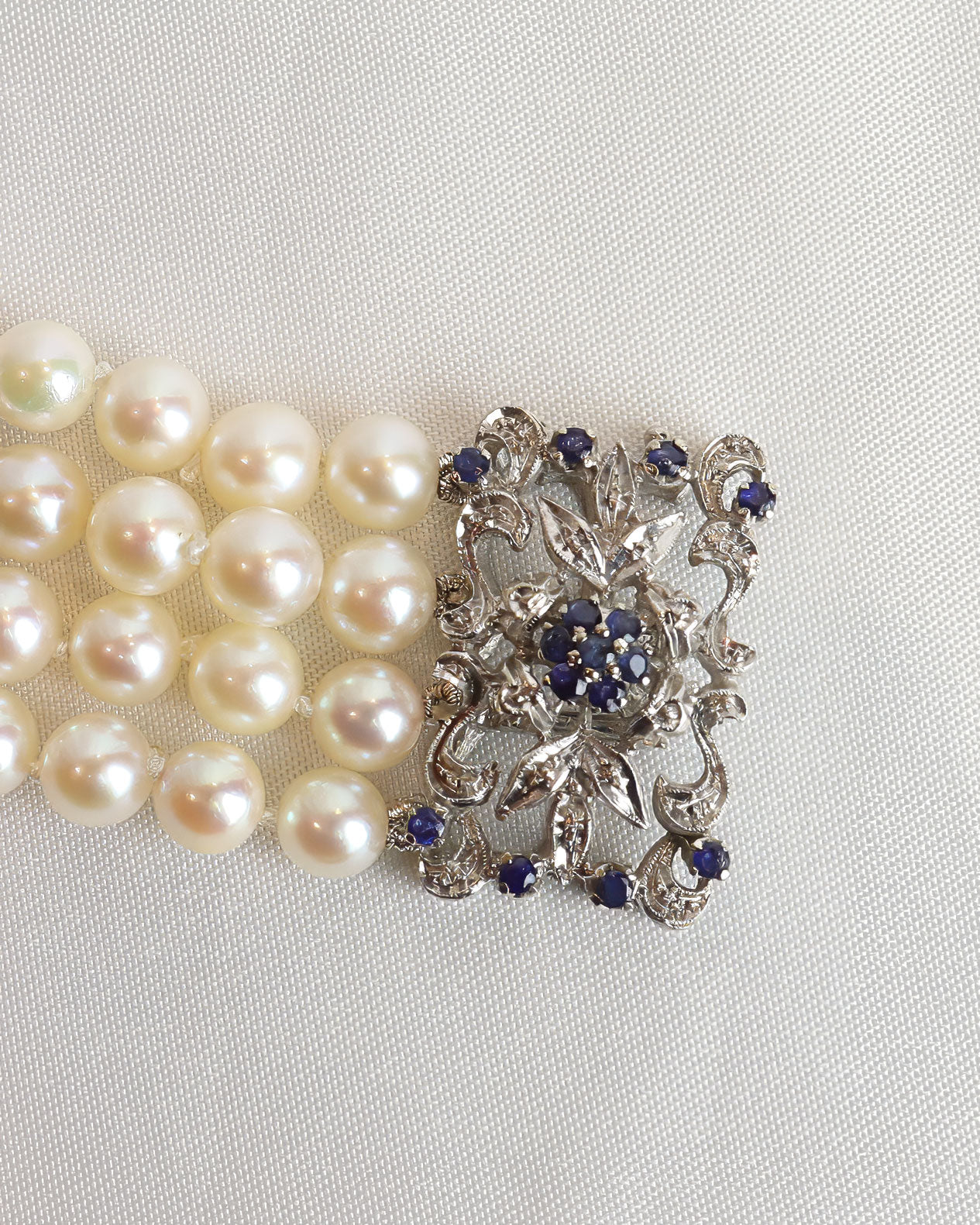 Bracciale perle e zaffiri cod. 7925