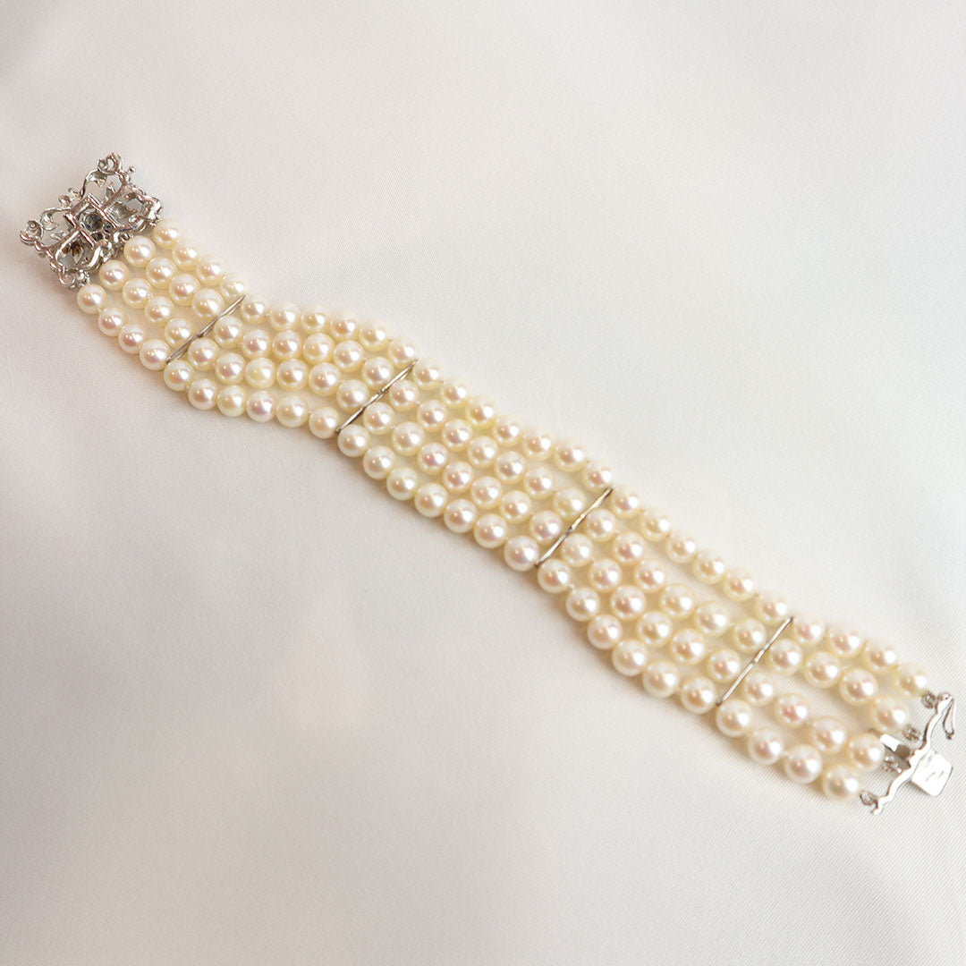 Bracciale perle e zaffiri cod. 7925