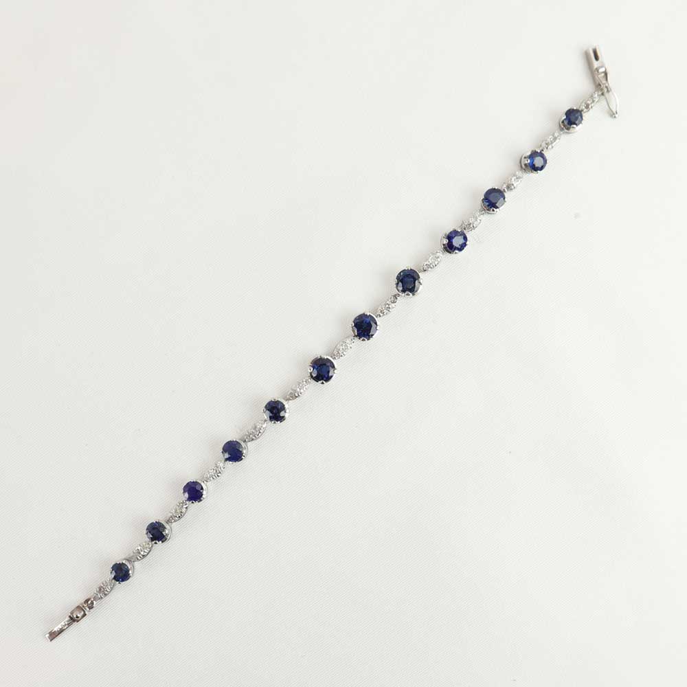 Bracciale zaffiri e diamanti cod. 7151