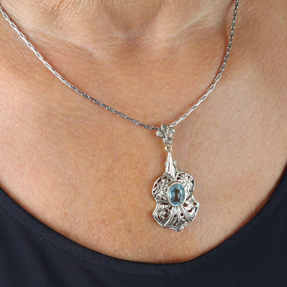 Collana Acquamarina anni ''30 cod. 6667