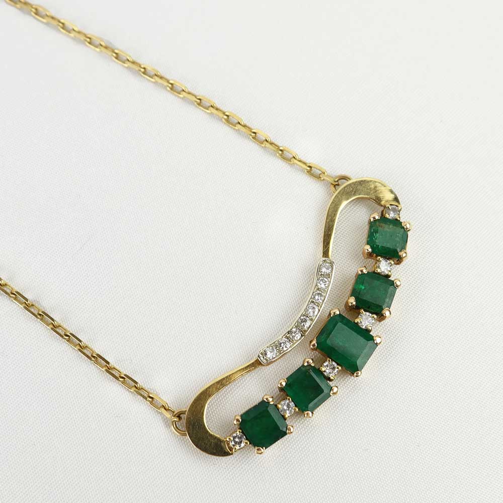 Collier smeraldi e diamanti cod. 6987