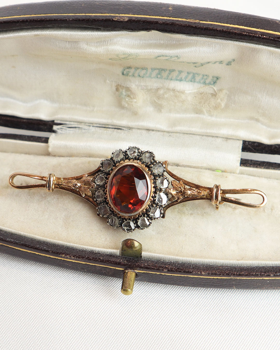 Spilla antica granato cod. 7916