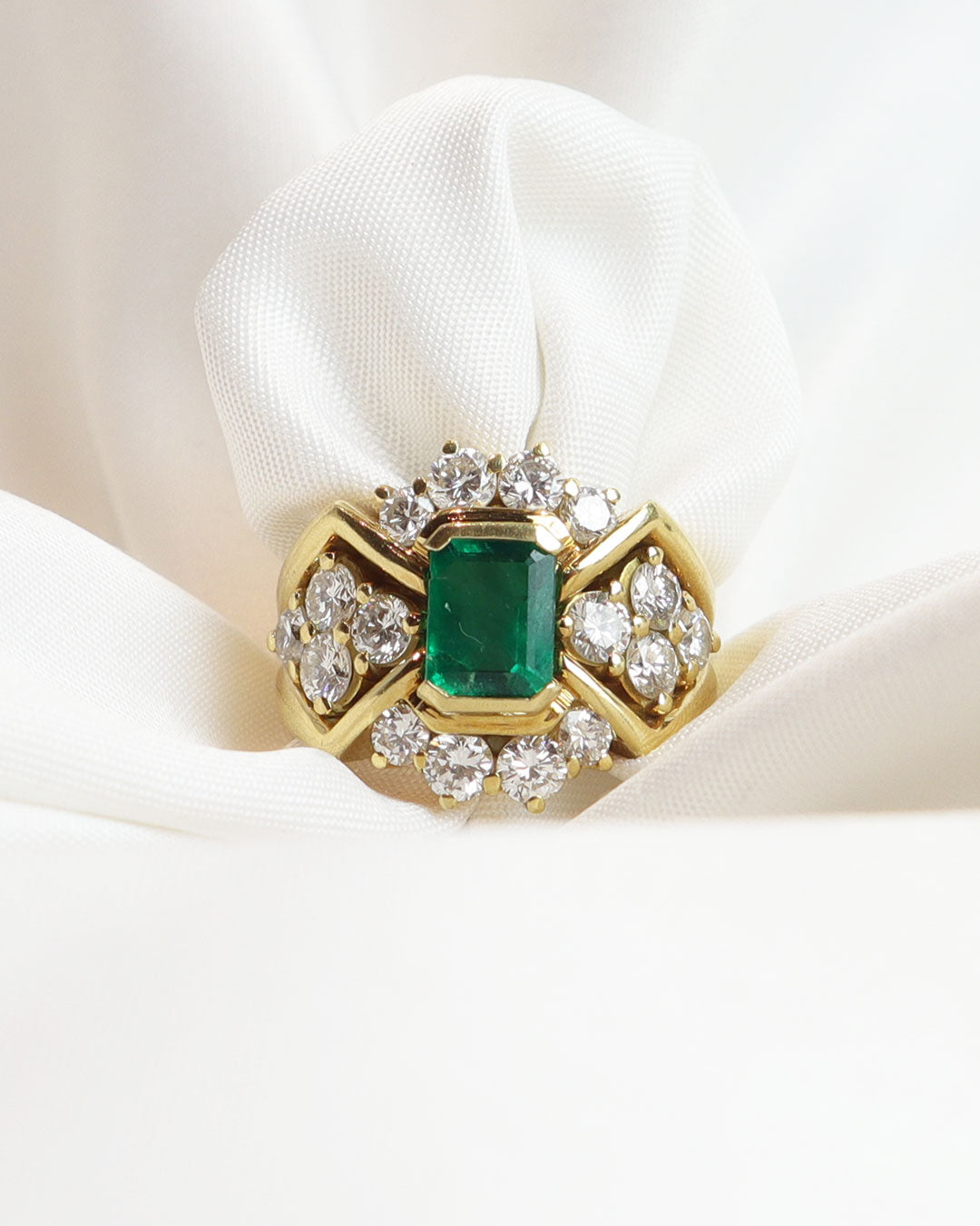 Anello smeraldo colombiano cod. 0022