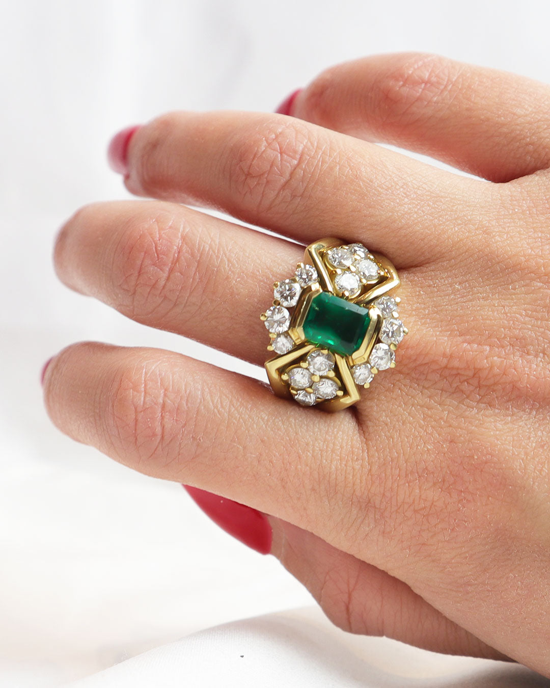 Anello smeraldo colombiano cod. 0022