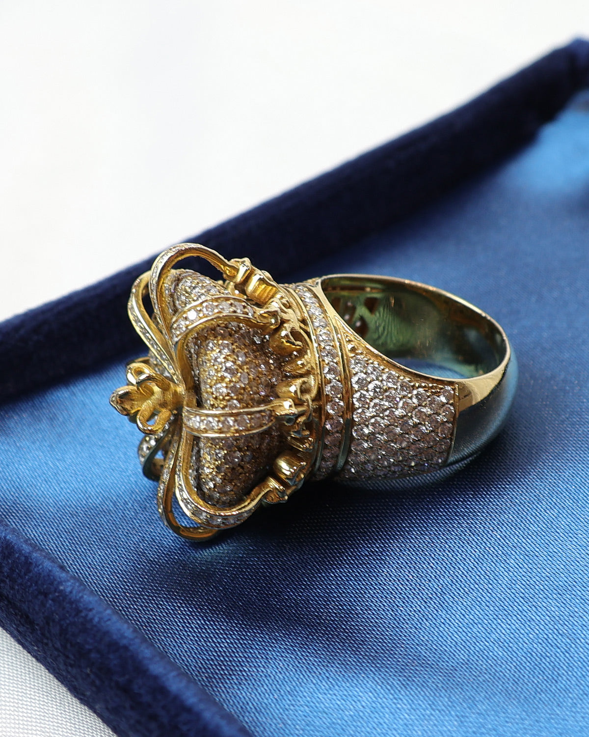 Anello Vistoso oro bianco e diamanti cod. 8137