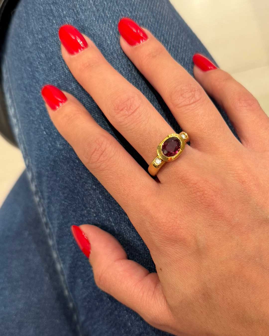 Anello rubino cod. 7883