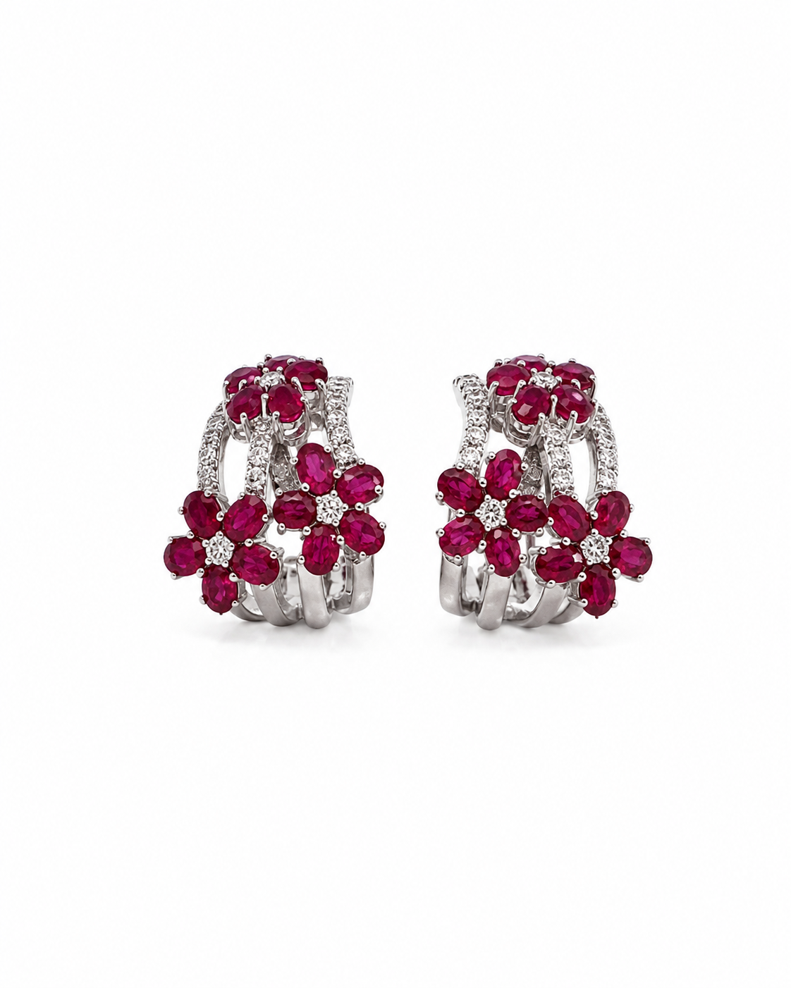 Orecchini Rubini e Diamanti cod. 002 OR