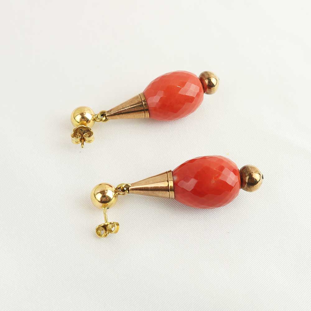 Orecchini corallo cod. 7710