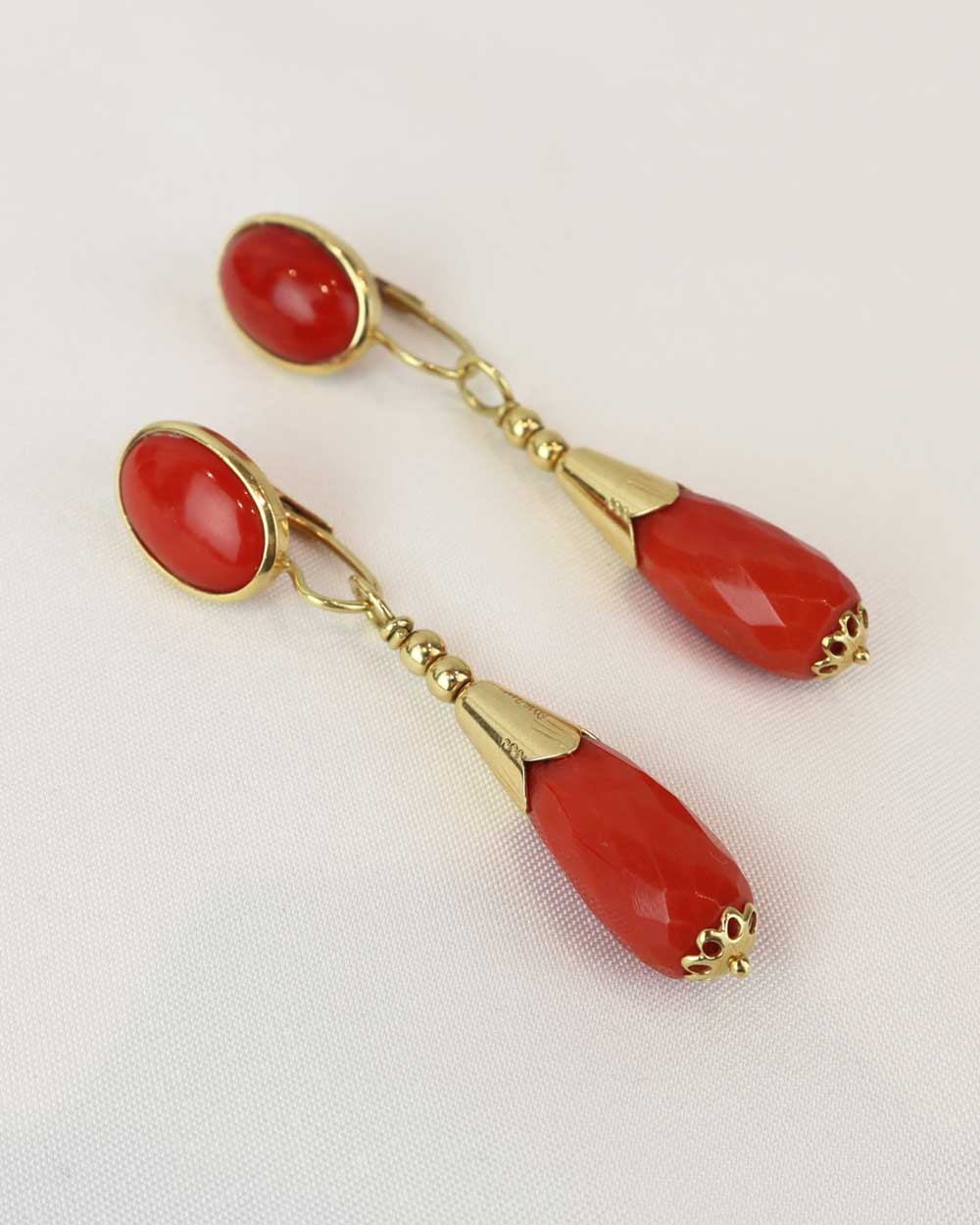 Orecchini corallo cod. 7827