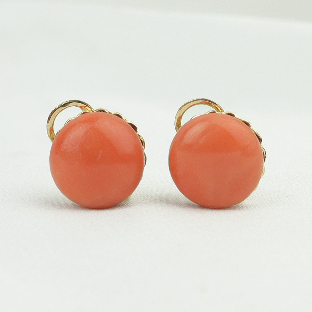 Orecchini oro e corallo cod. 6686
