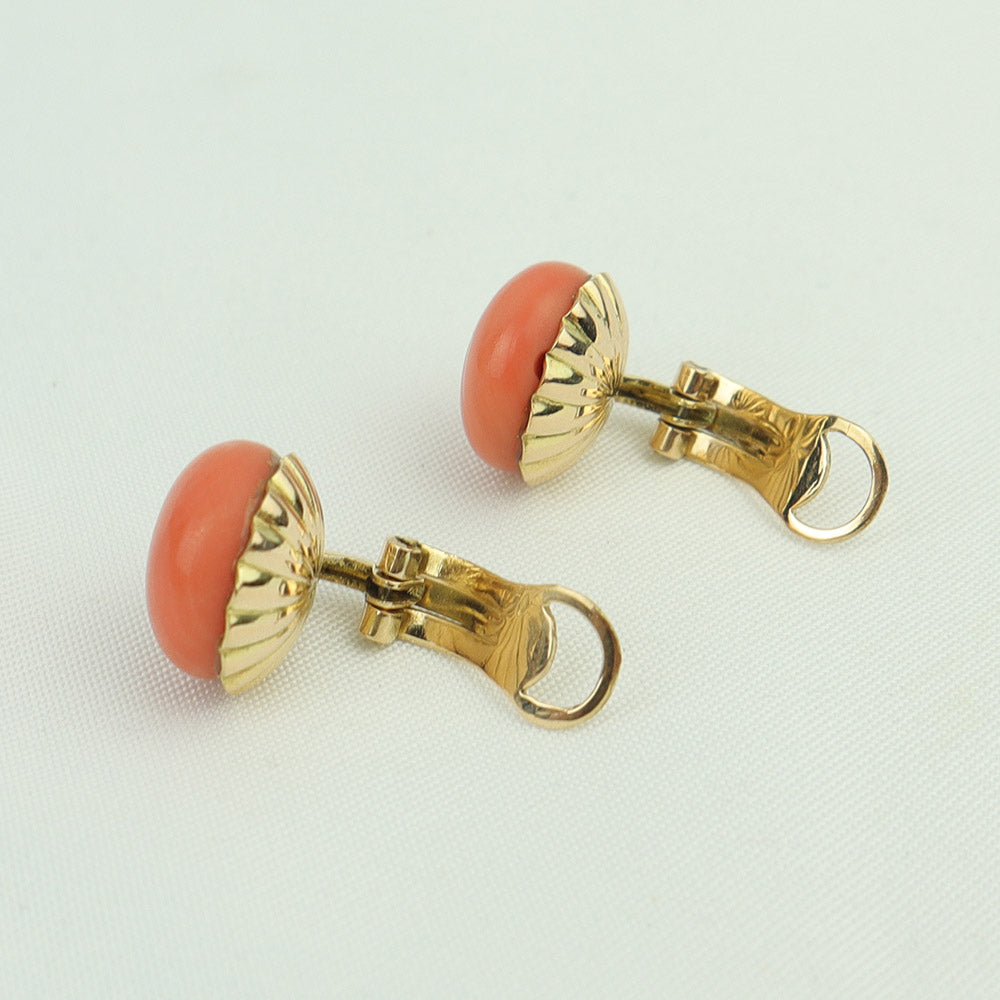 Orecchini oro e corallo cod. 6686