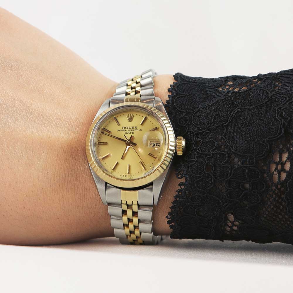 Rolex lady oyster perpetual date just cod. 6017