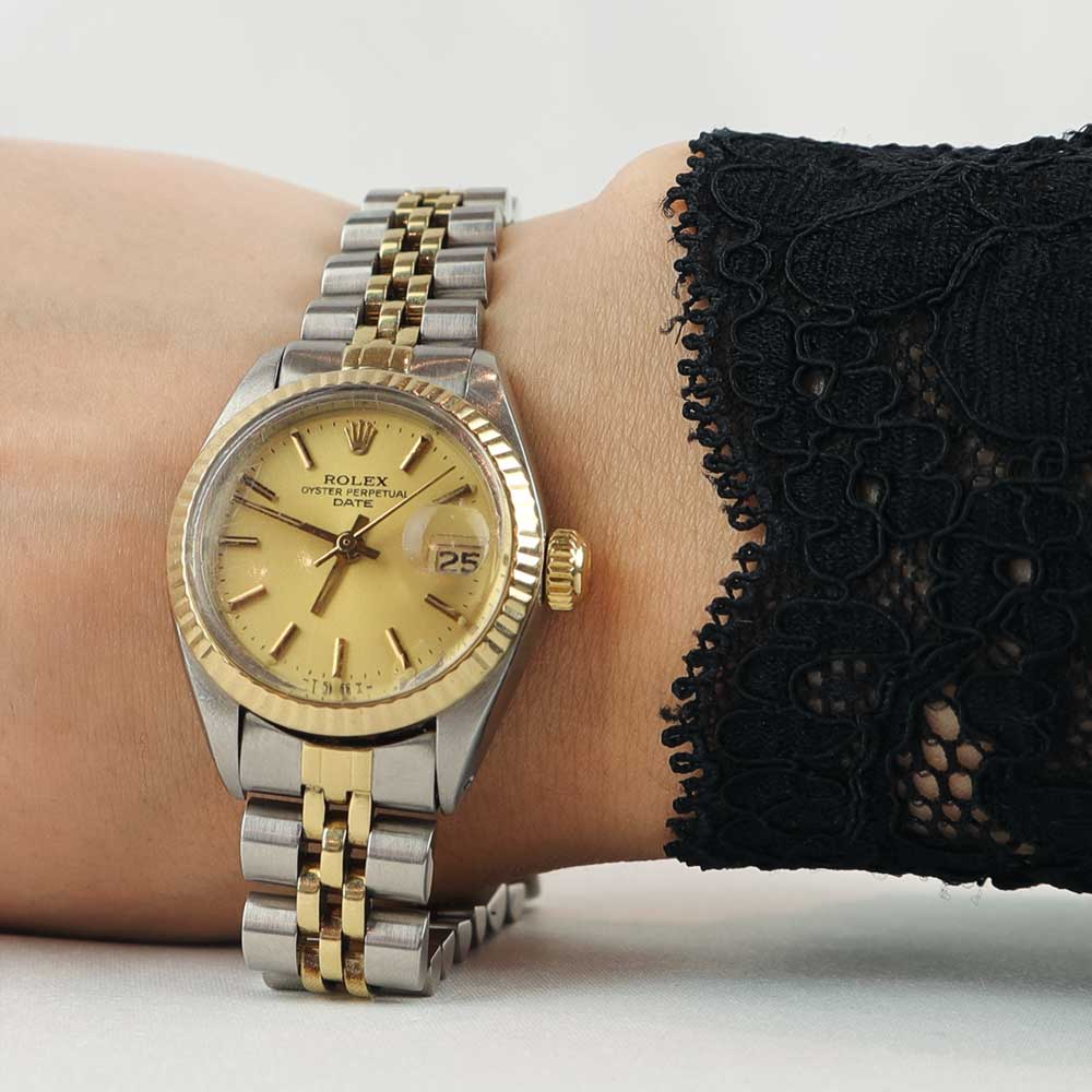 Rolex lady oyster perpetual date just cod. 6017